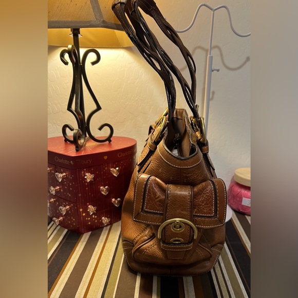 Coach 2006 Soho Mia Ivory Brown Leather Shoulder Tote Handbag Purse #10049 - Picture 16 of 16